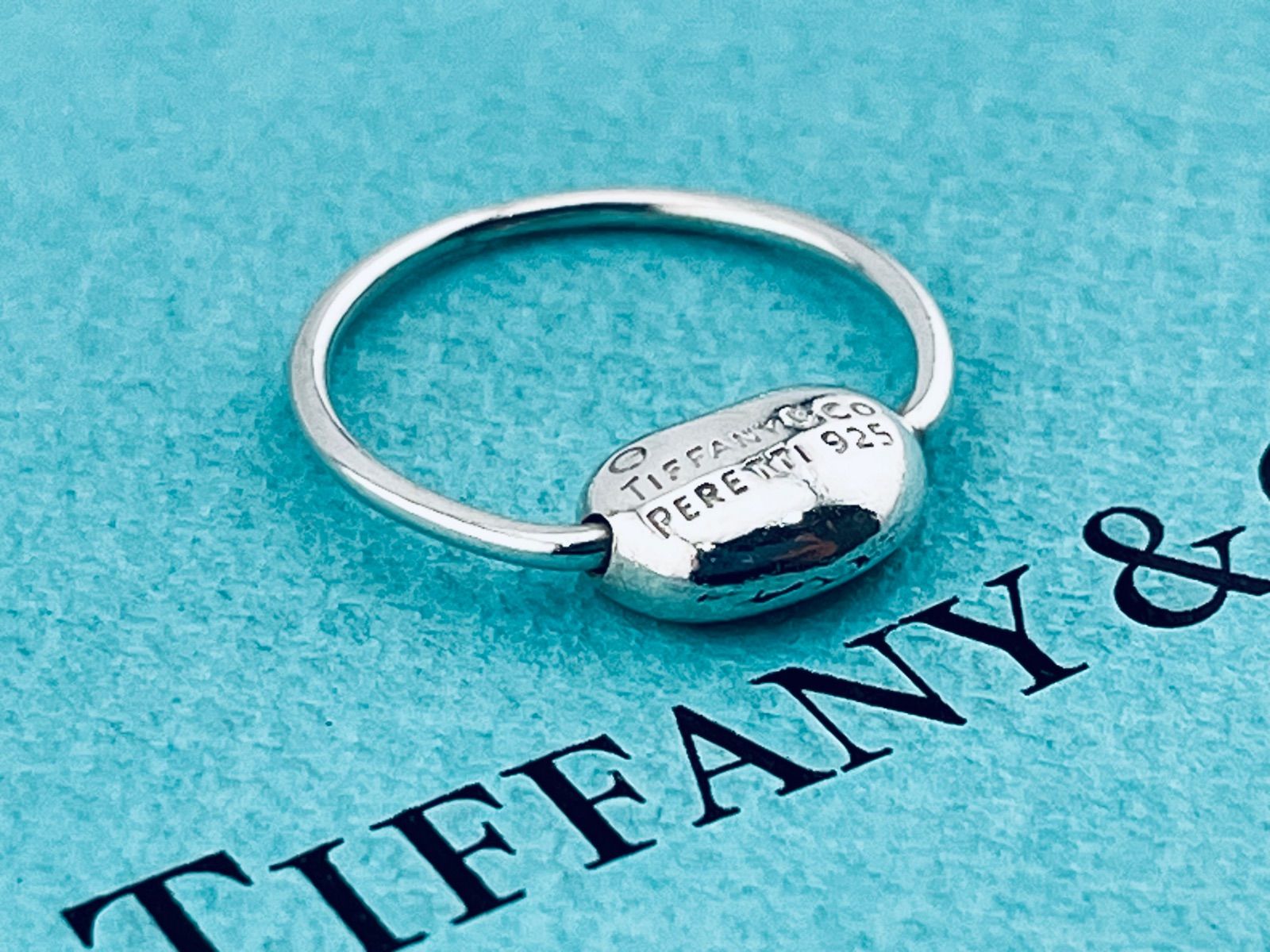 a262 Tiffany&Co. ティファニー ビーン リング シルバー 925 約9号