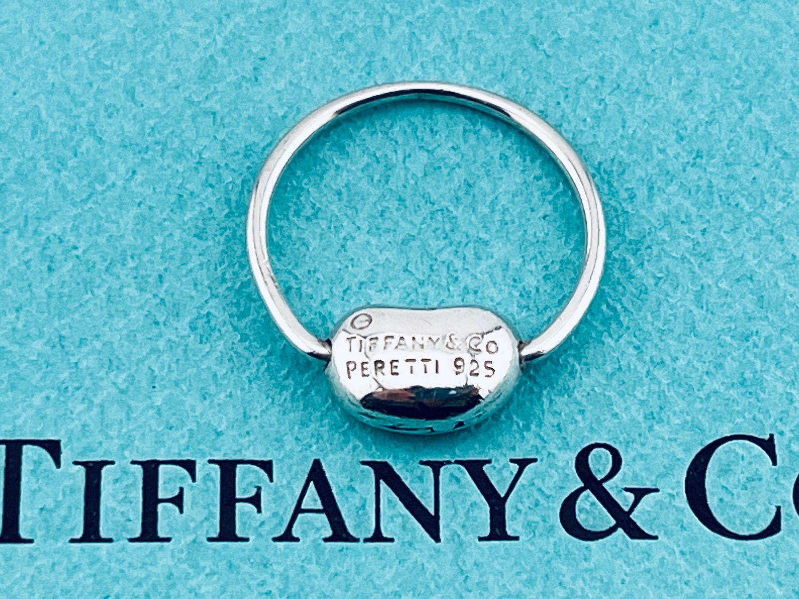 a262 Tiffany&Co. ティファニー ビーン リング シルバー 925 約9号