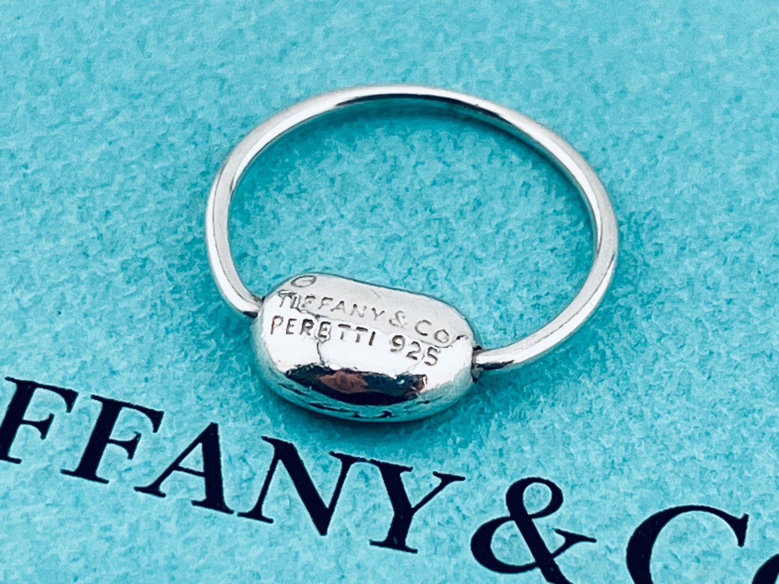 a262 Tiffany&Co. ティファニー ビーン リング シルバー 925 約9号