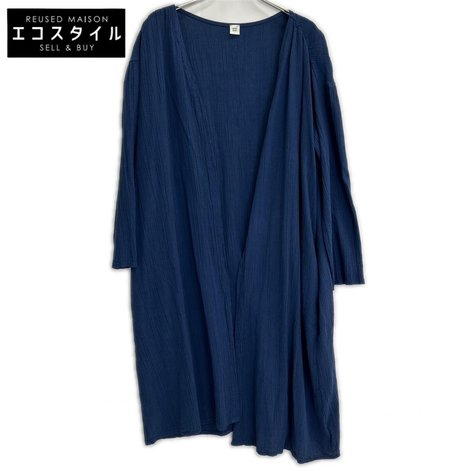 GOOD GRIEF　グッドグリーフ　ブルー Reluxed Long Cardigan リラックスロングカーディガン　F
