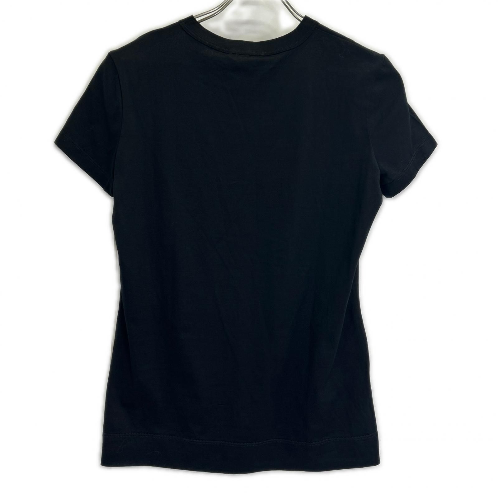 LOUIS VUITTON　ルイヴィトン　ブラック スパンコールロゴ Tシャツ　XS
