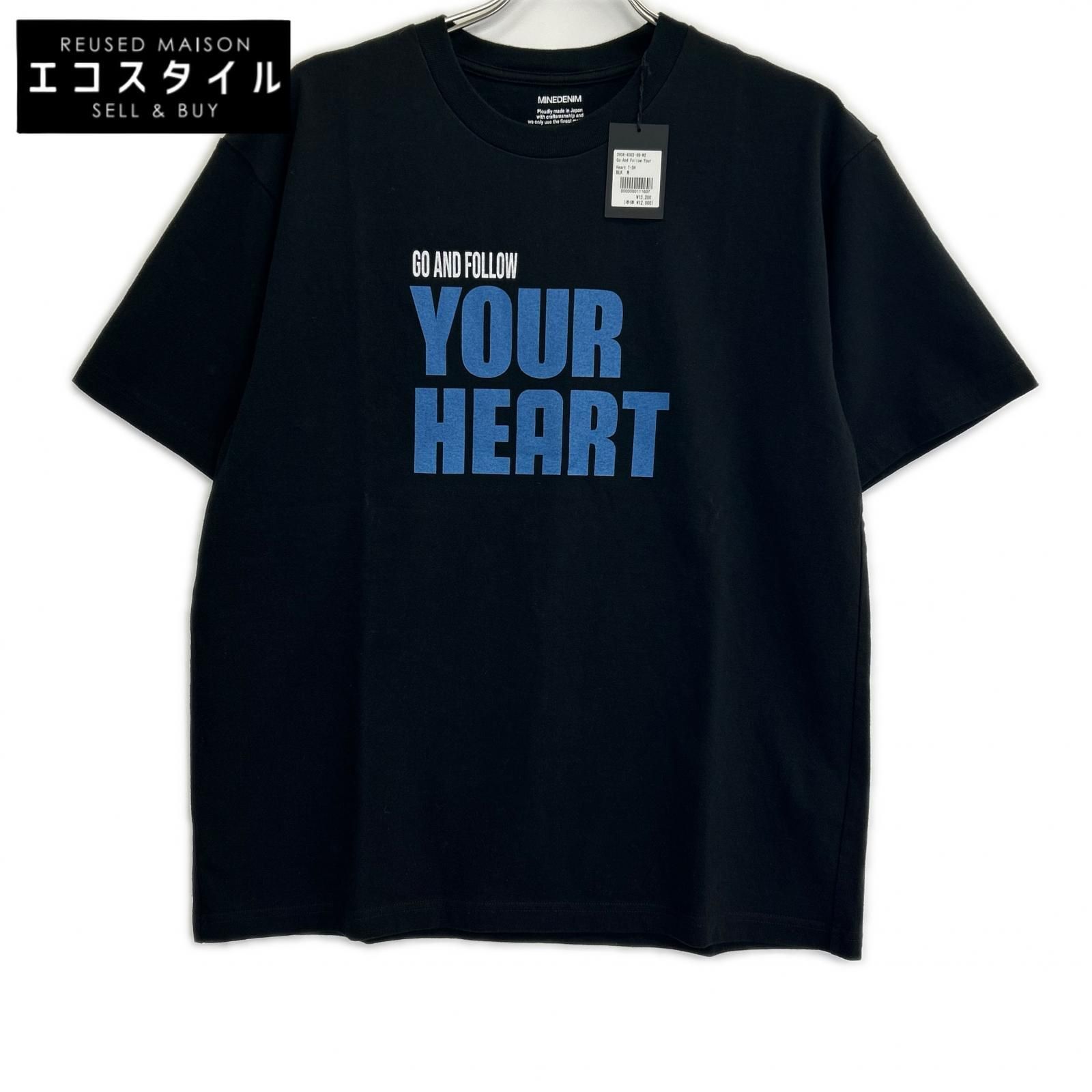 MINEDENIM　マインデニム　2604-4003-99-M2 Go And Follow Your Heart Tシャツ　M