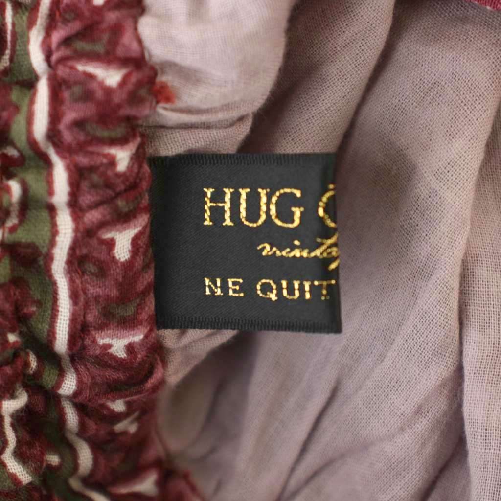 ハグオーワー HUG O WaR フレアスカート 2 ボルドー 花柄 ロング丈