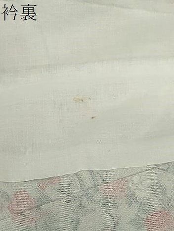 平和屋着物▽上質な小紋　単衣　草花丸文　正絹　逸品　DABD9650ud
