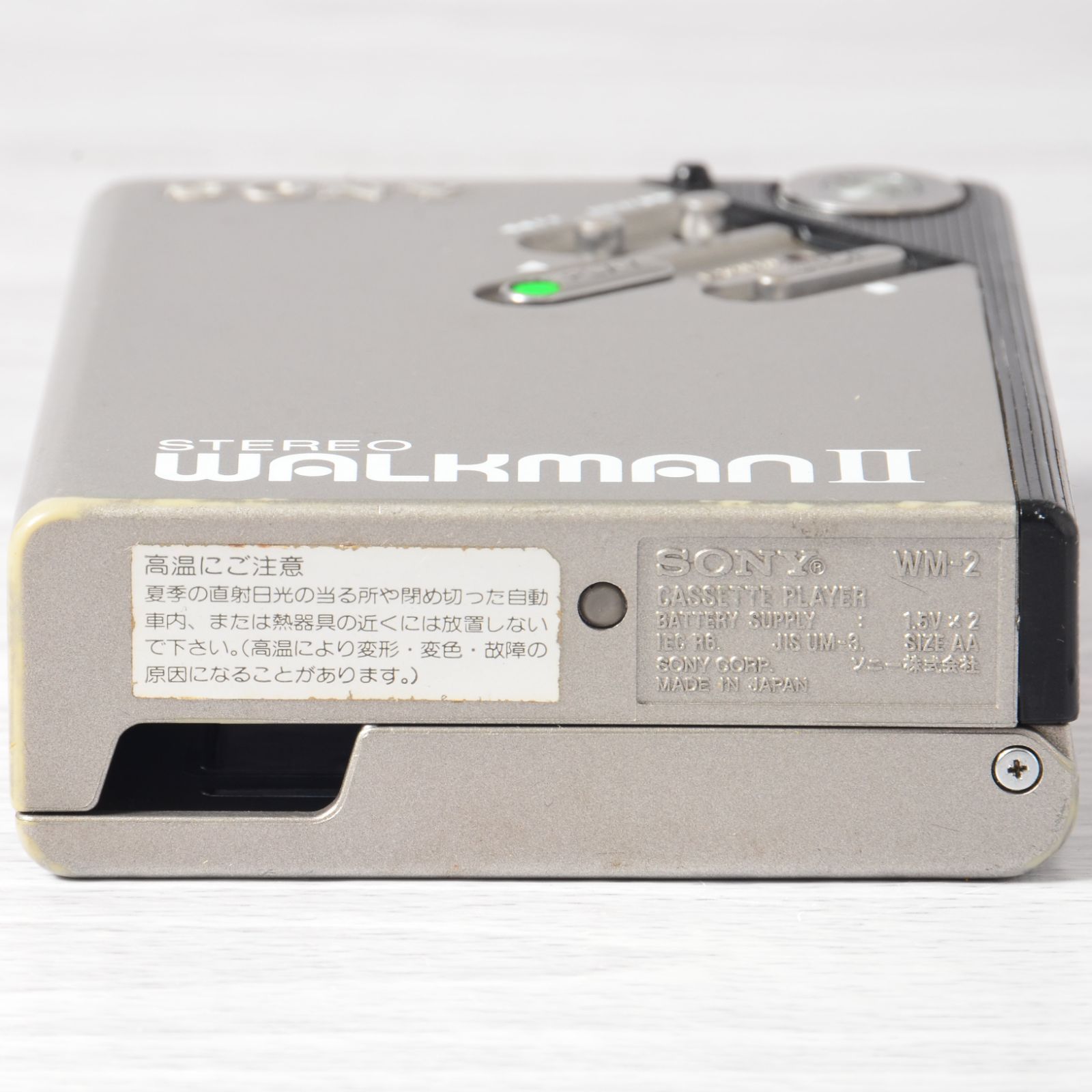 SONY WALKMAN WM-2 カセットウォークマン シルバー 整備済 TY443