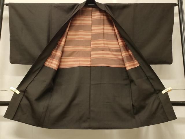 平和屋着物＃男性 長羽織 赤墨色 正絹 逸品 CABF9115in - メルカリ