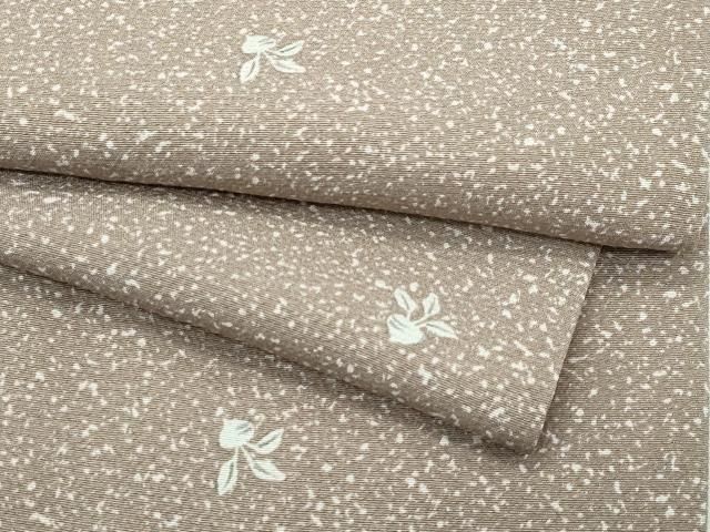 平和屋着物▽上質な小紋　単衣　蕪　成り物　たたき染め　正絹　逸品　CABF4726rv