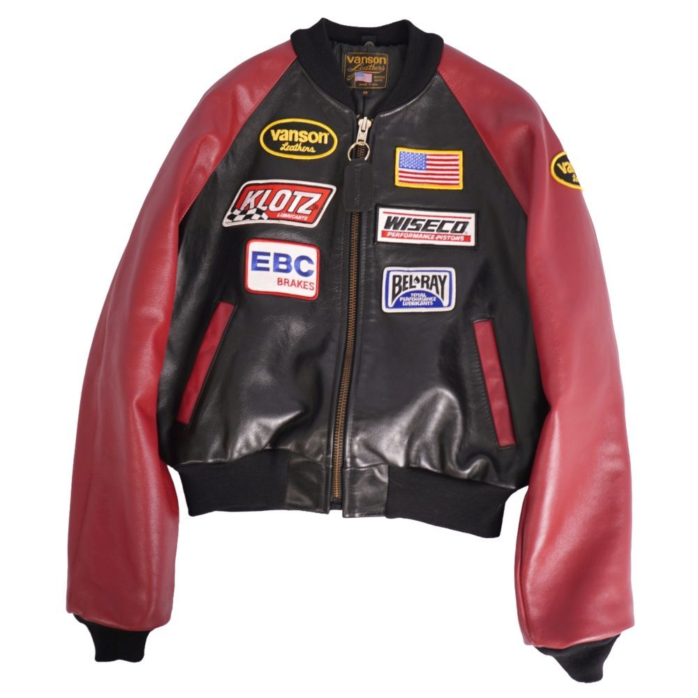 VANSON レザージャケット TJP ライダース ブルゾン 38 XL相当 美品 バンソン VANSON ジャケット TJP レザージャケット ライダース