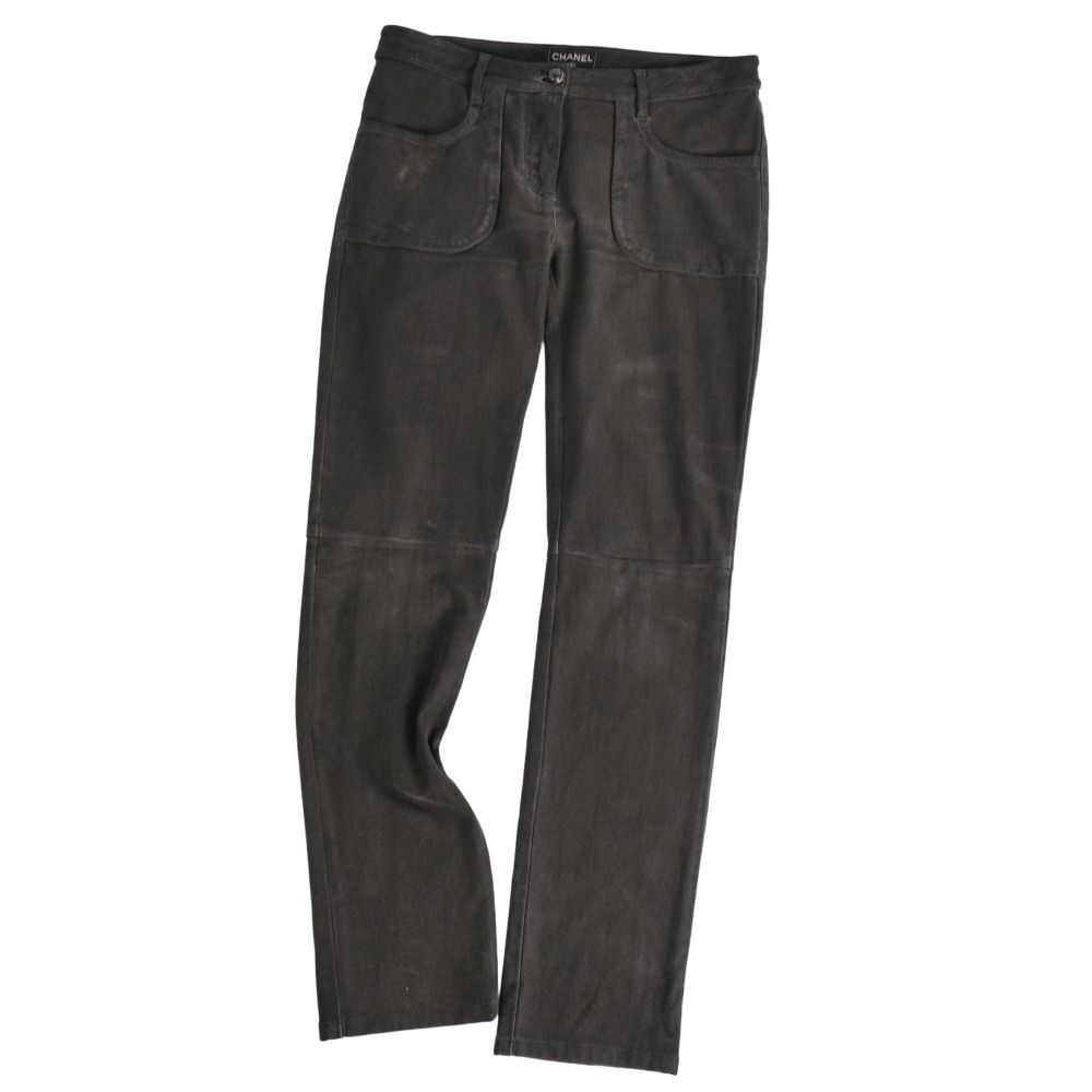 シャネル CHANEL パンツ ロングパンツ P43682 コットン ストレッチ