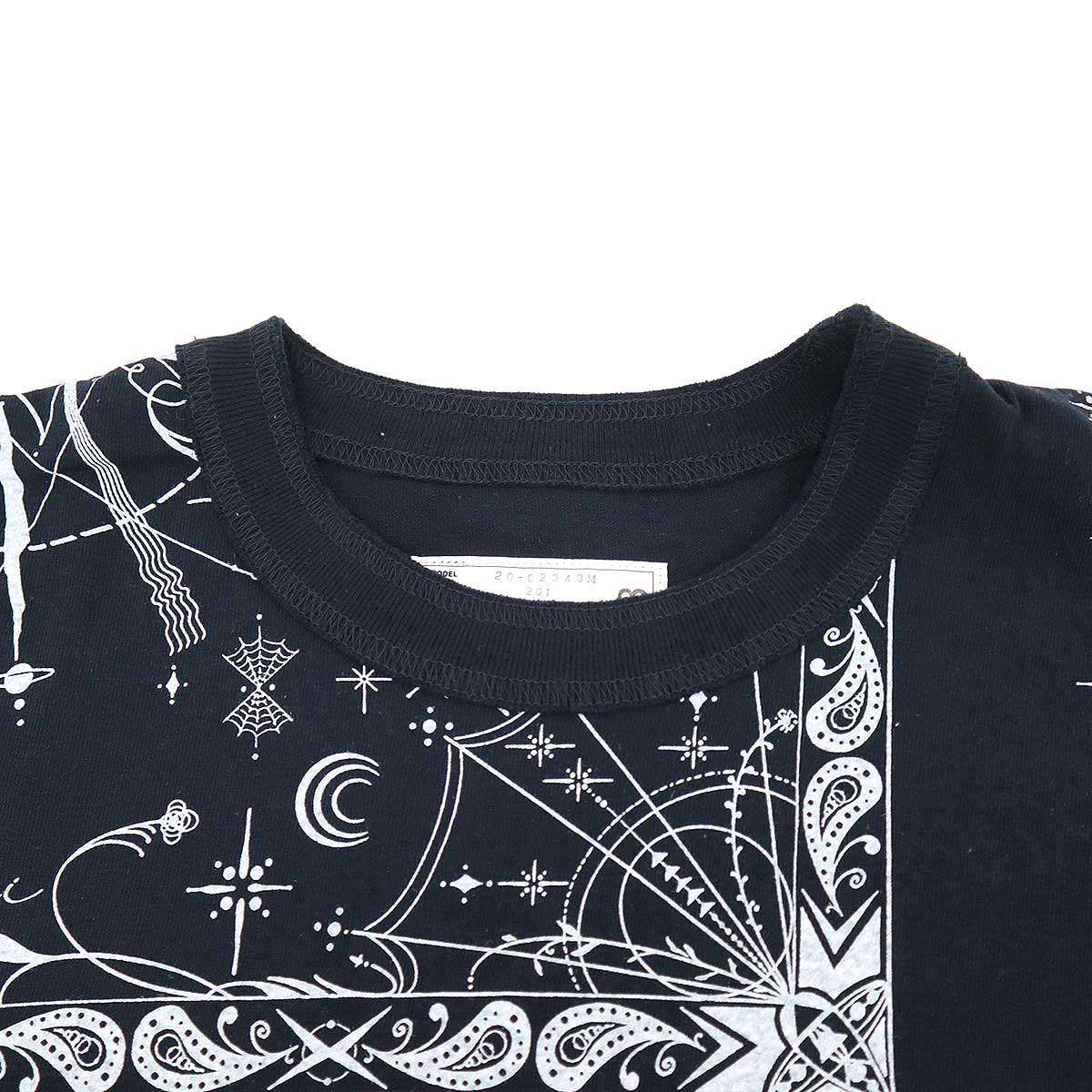 sacai サカイ 20AW Dr.Woo Bandana Print T-Shirt ペイズリーパターンT