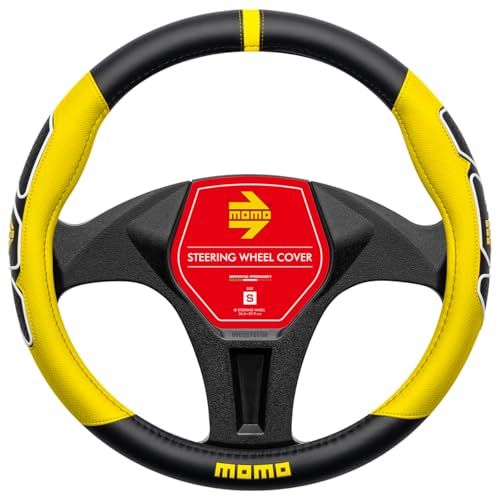 MOMO モモ FUN ファン ハンドルカバー ステアリングカバー ITALY イタリア ミラノ Sサイズ イエローt
