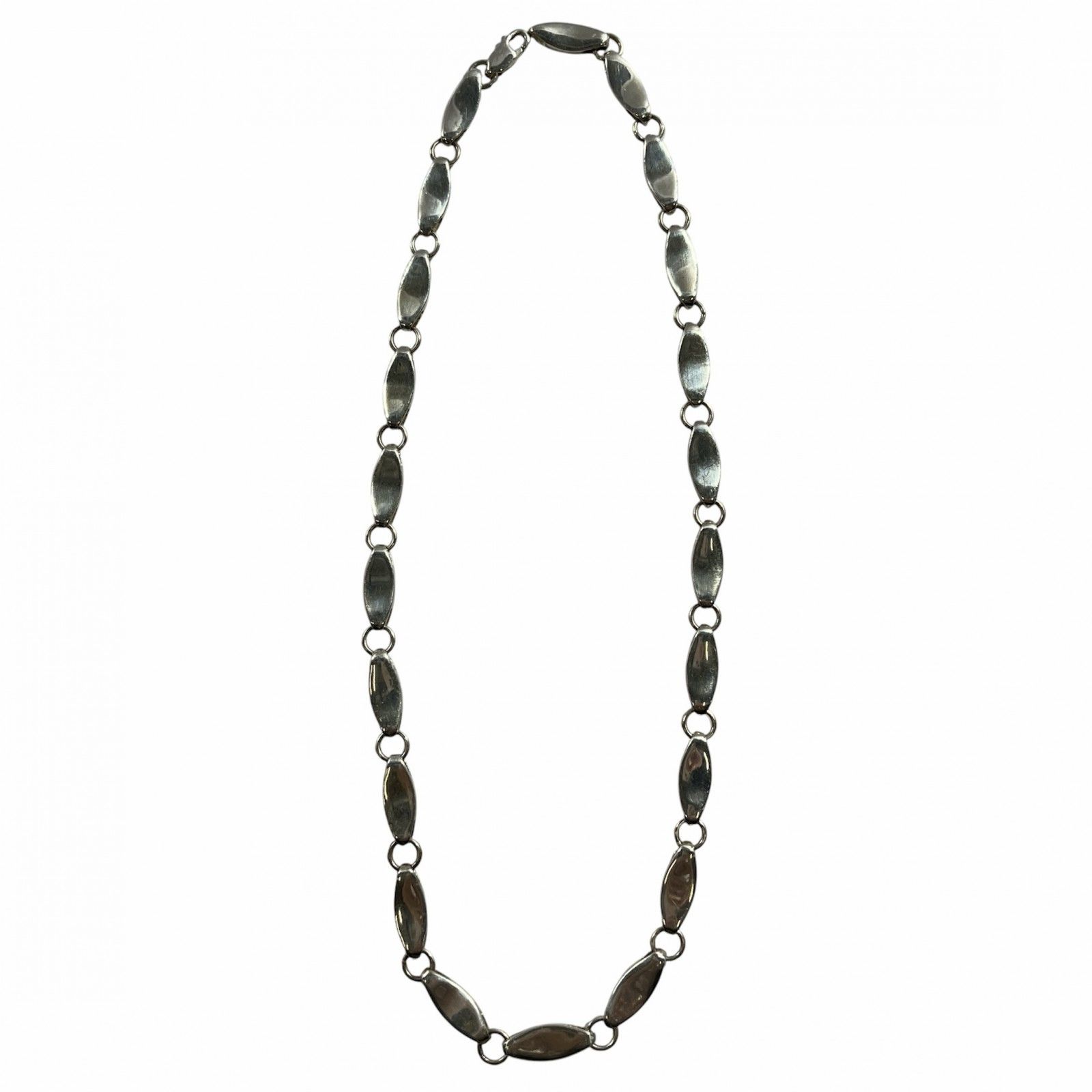 ★ シルバー 925 刻印 ヴィンテージ ネックレス クール ビューティー 40cm 32g 現状品