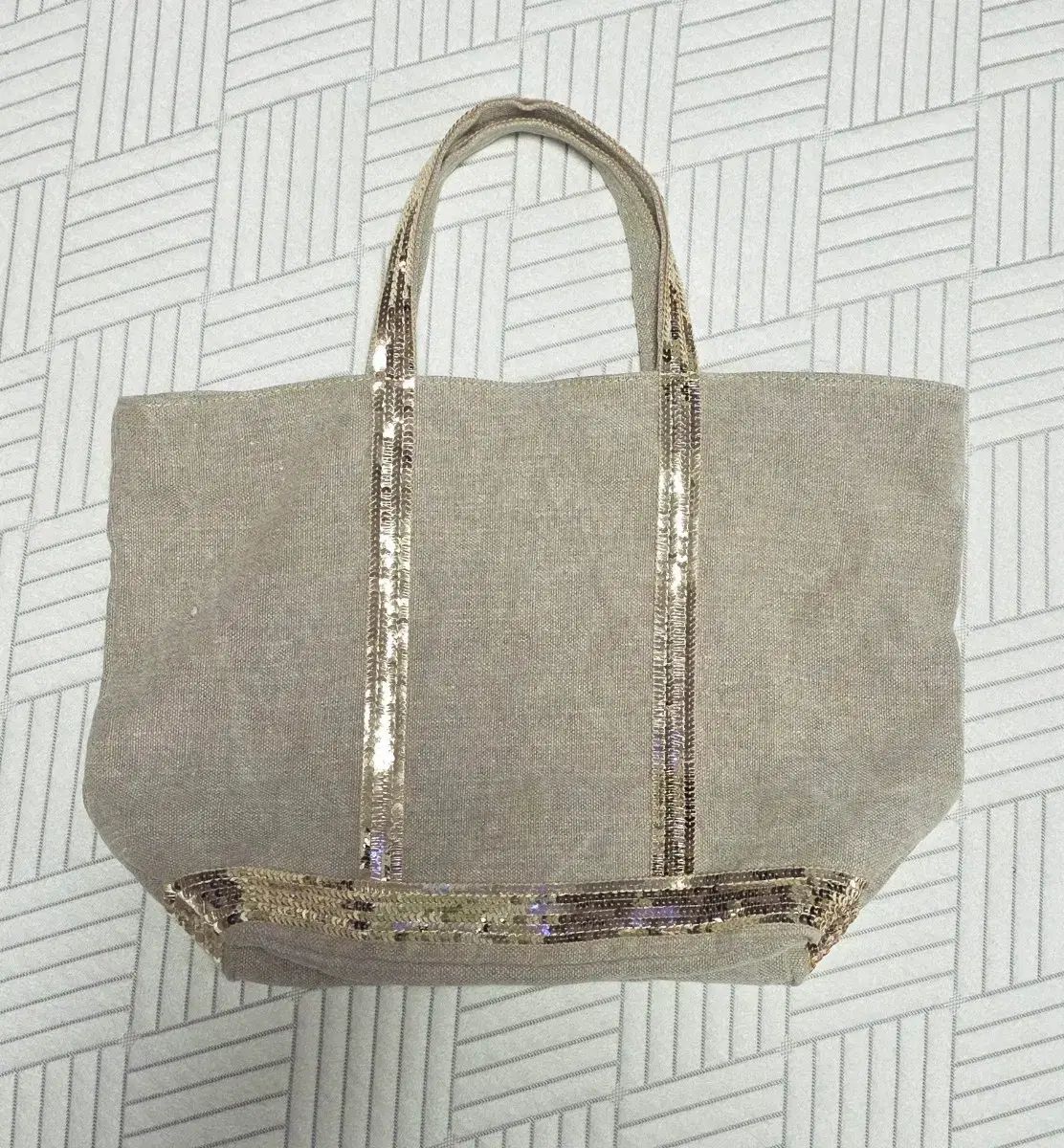 ヴァネッサ ブリューノ リネン カバス トートバッグ (M/送料無料 