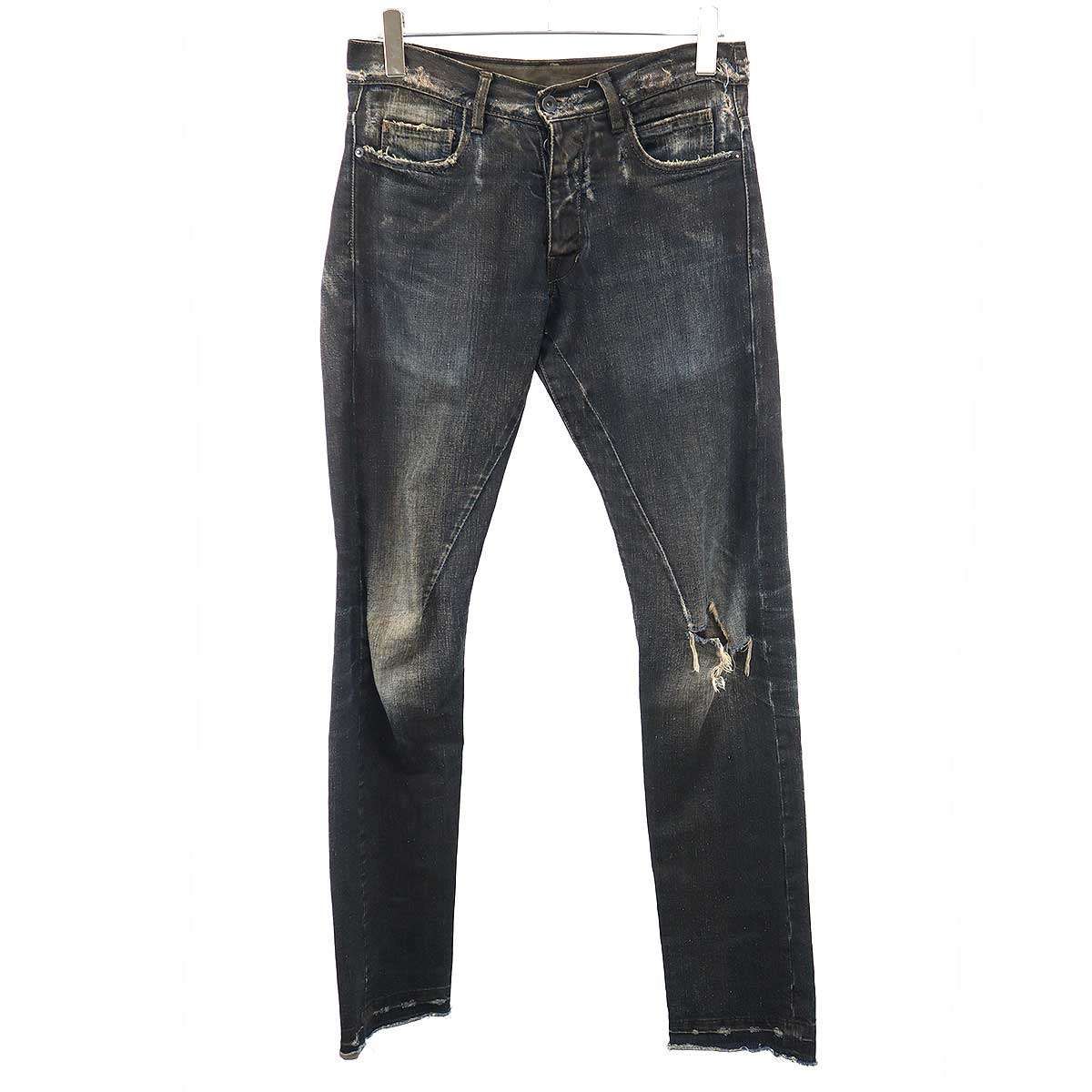 DRKSHDW by Rick Owens ダークシャドウバイリックオウエンス 2006AW ダスト加工デニムパンツ DU1353 インディゴブルー 30