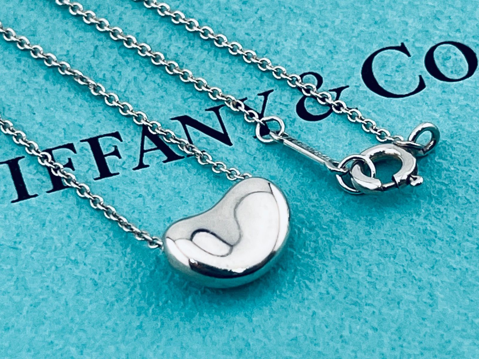 a263 美品 Tiffany&Co. ティファニー ビーン ネックレス シルバー 925