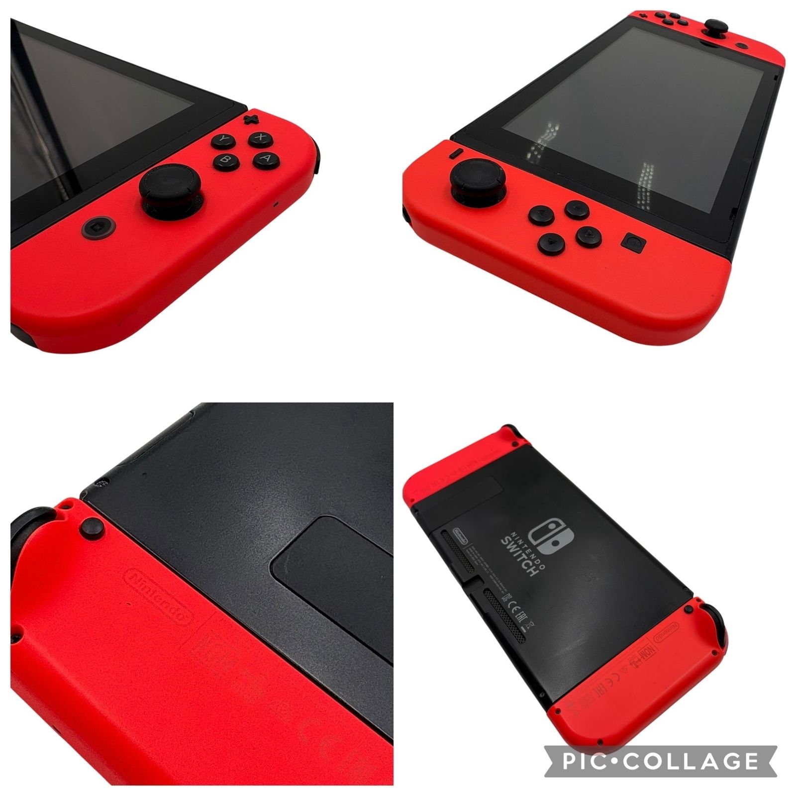 □Nintendo Switch HAC-001 初期モデル ネオンレッド 本体のみ 動作