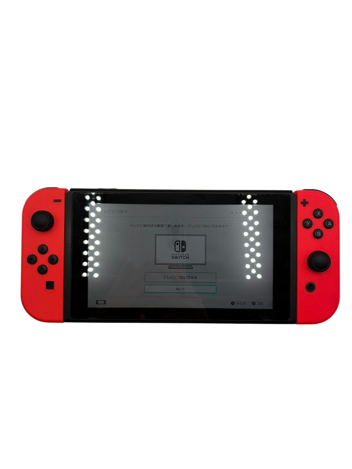 □Nintendo Switch HAC-001 初期モデル ネオンレッド 本体のみ 動作