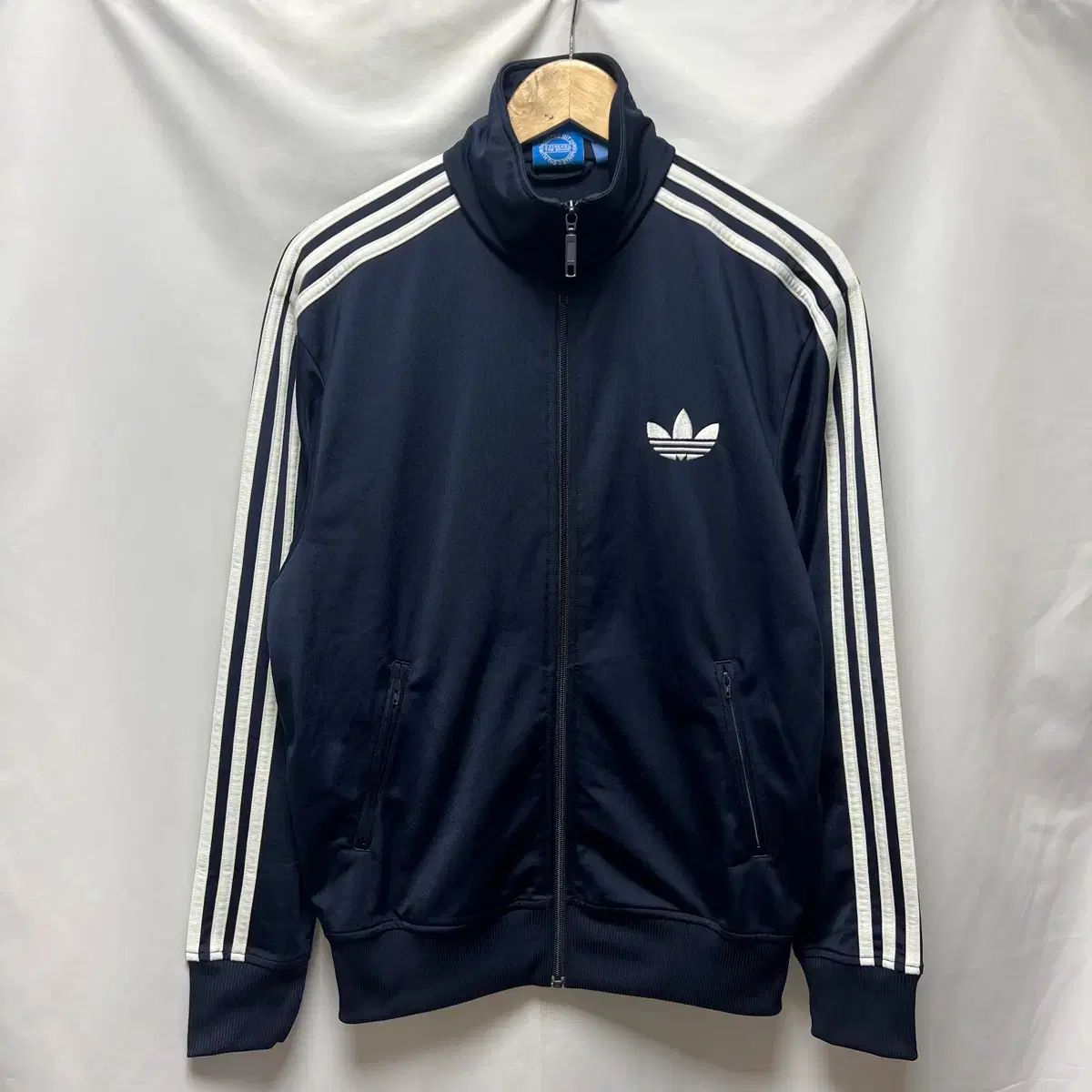 正規品/95 アディダス 旧ファイヤーバード ネイビー トラックジャージ/ジャージ