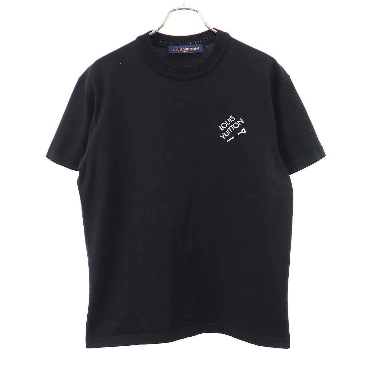 LOUIS VUITTON ルイヴィトン 24AW シグネチャーピン Tシャツ OY8 HNN42W ブラック S