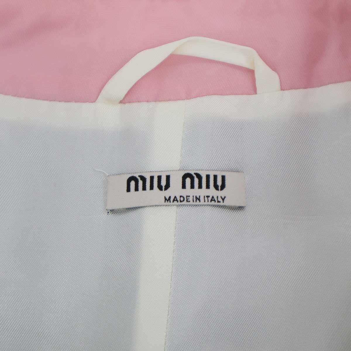 miu miu ミュウミュウ 19SS キャットワッペンサテンスタジャン ML545 