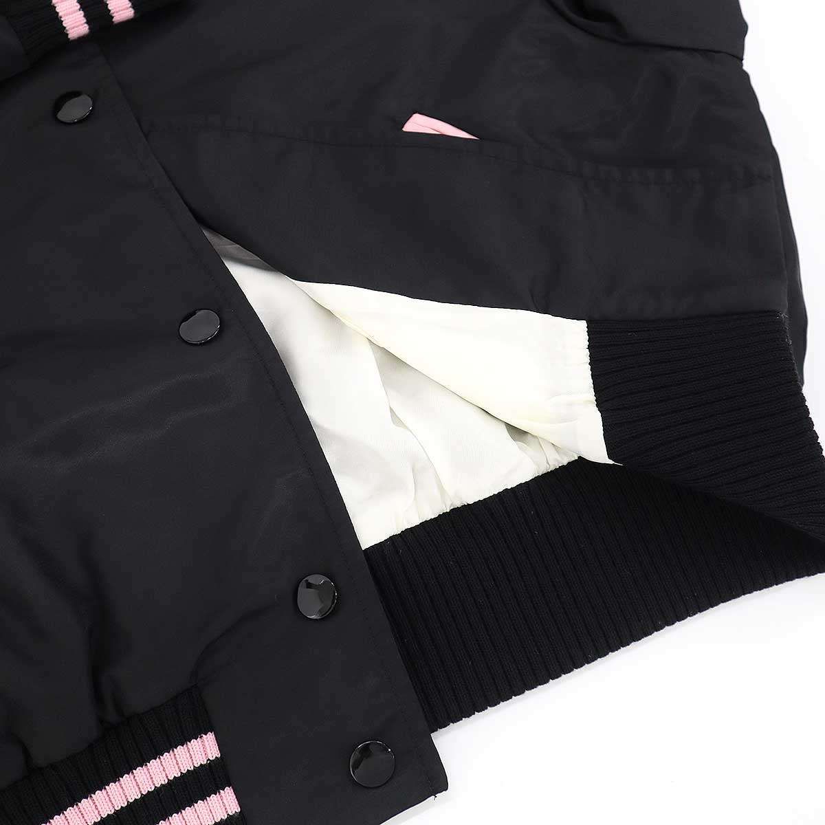 miu miu ミュウミュウ 19SS キャットワッペンサテンスタジャン ML545