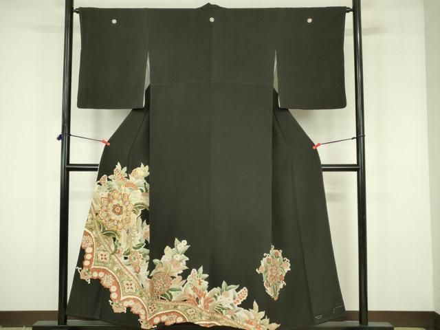 平和屋着物○豪華黒留袖 正倉院花鳥文 金銀彩 さが美扱い 正絹 逸品