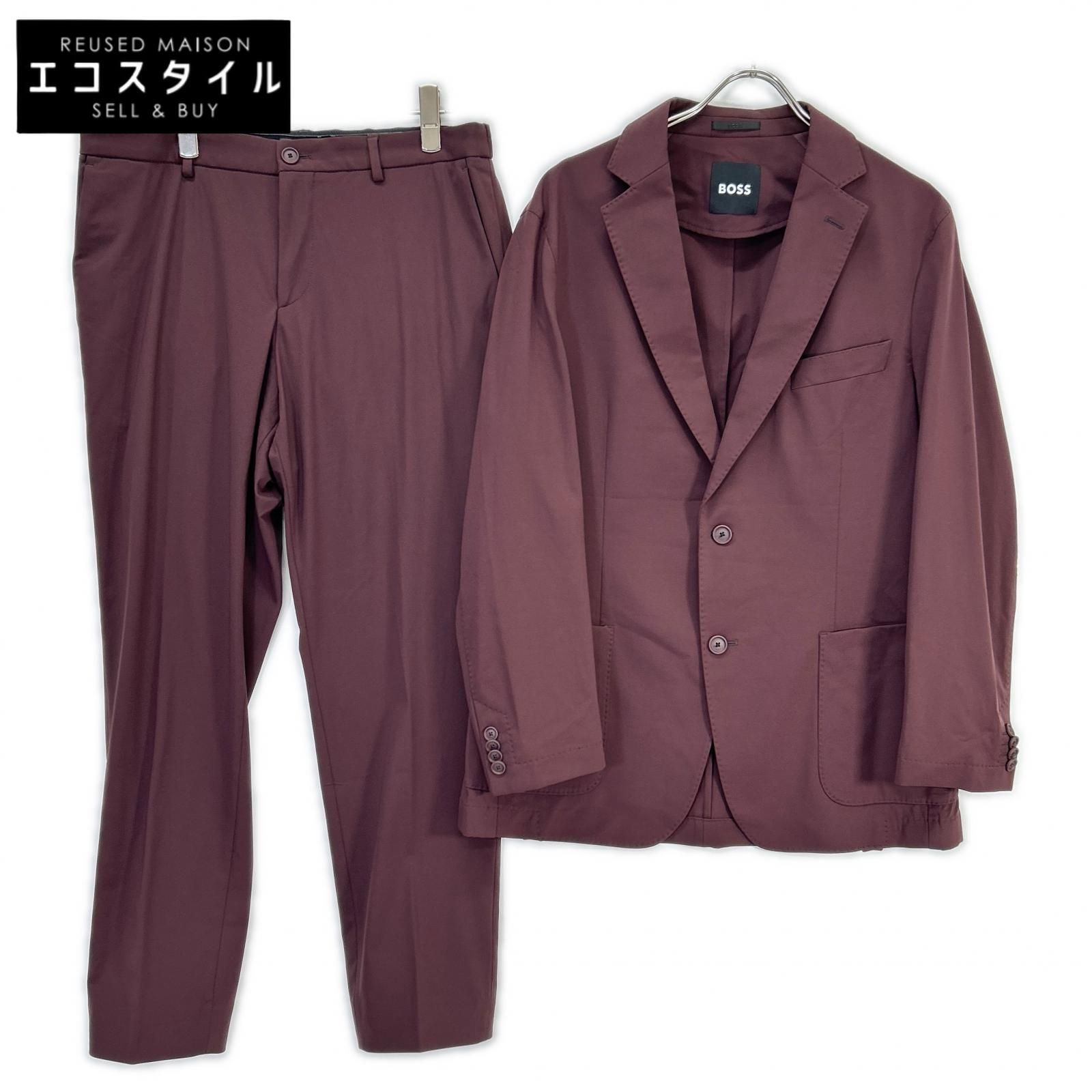 BOSS　ボス　ボルドー ナイロン Dressletic パフォーマンススリムフィット ジャケットパンツ セットアップ　50/50