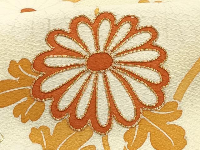 平和屋着物□訪問着 駒刺繍 流水花文 暈し染め 金彩 正絹 逸品