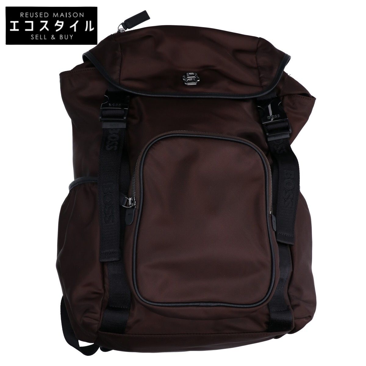 HUGO BOSS　ヒューゴボス　【美品】50516809 Double B モノグラム ツイル バックパック