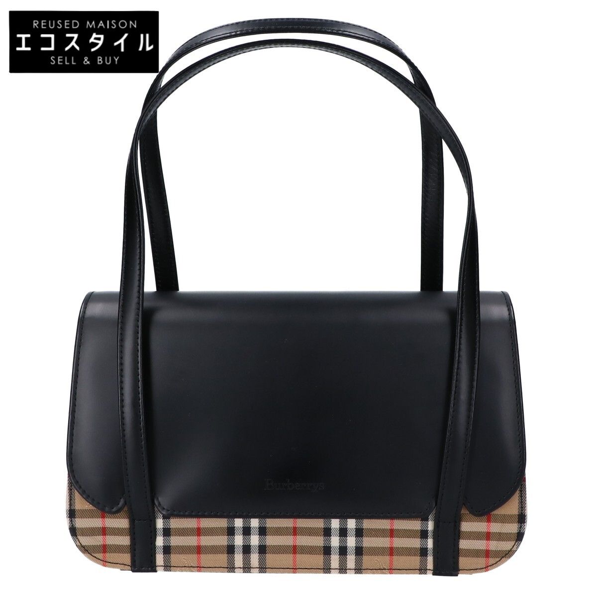 Burberry's　バーバリーズ　【美品】ノヴァチェック キャンバスｘレザー