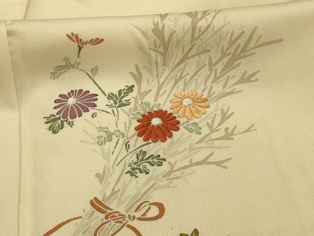 平和屋着物□訪問着 刺繍 花束文 正絹 逸品 AABI4377sx - メルカリ