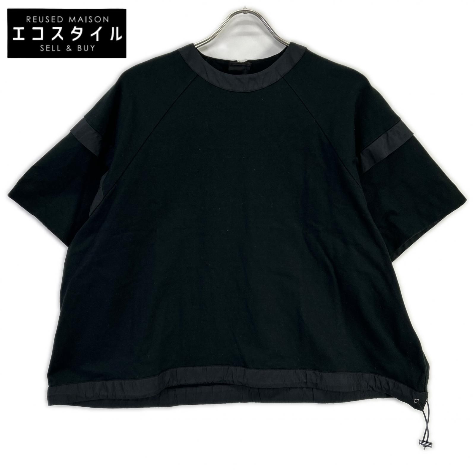 LOHEN　ローヘン　LH24SS-CU033 ブラック コットン コンビストリングTシャツ　F