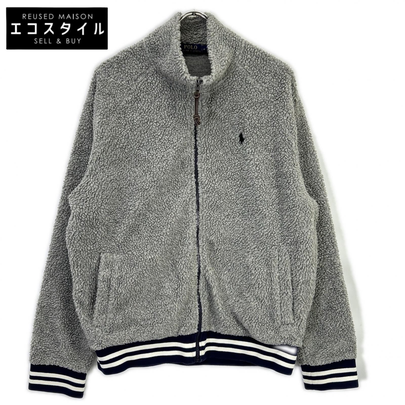POLO RALPH LAUREN ポロ ラルフローレン グレー ボア フリース 