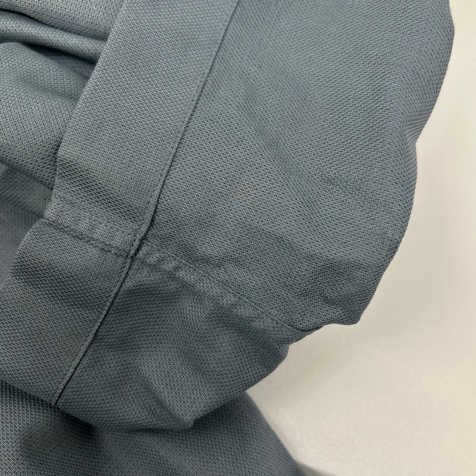 HERMES エルメス 41-5611 ブルー コットン100% BD 開襟シャツ 43-レア！