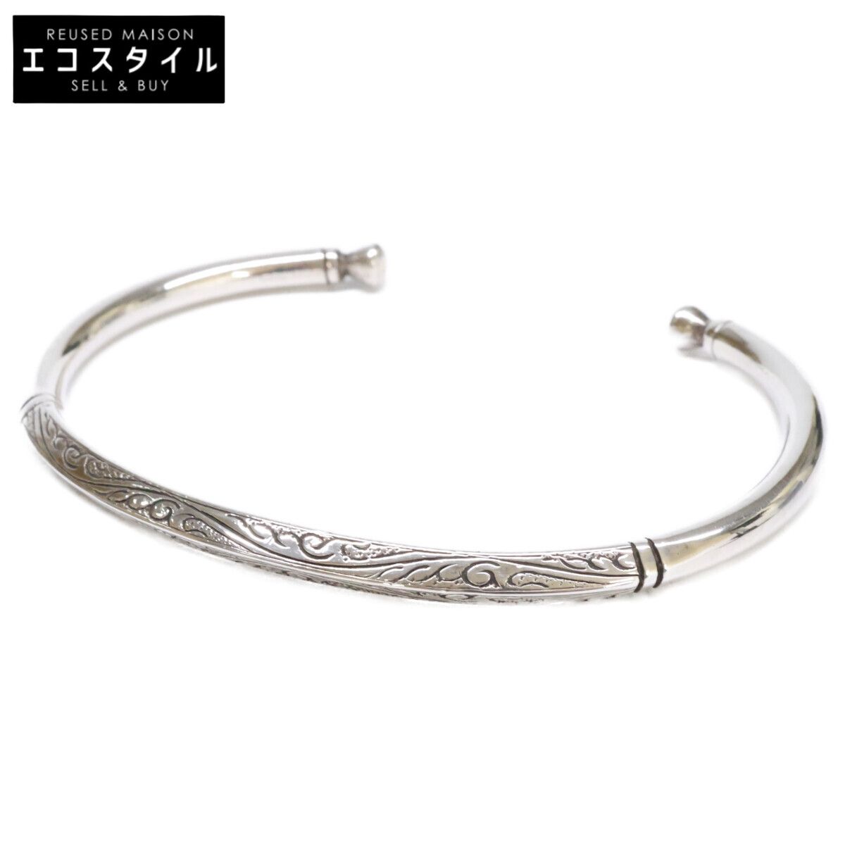 Suman Dhakhwa　スーマンダックワ　SD-B58 Square Leaf Carving Cuff スクエア リーフ カーヴィング カフ