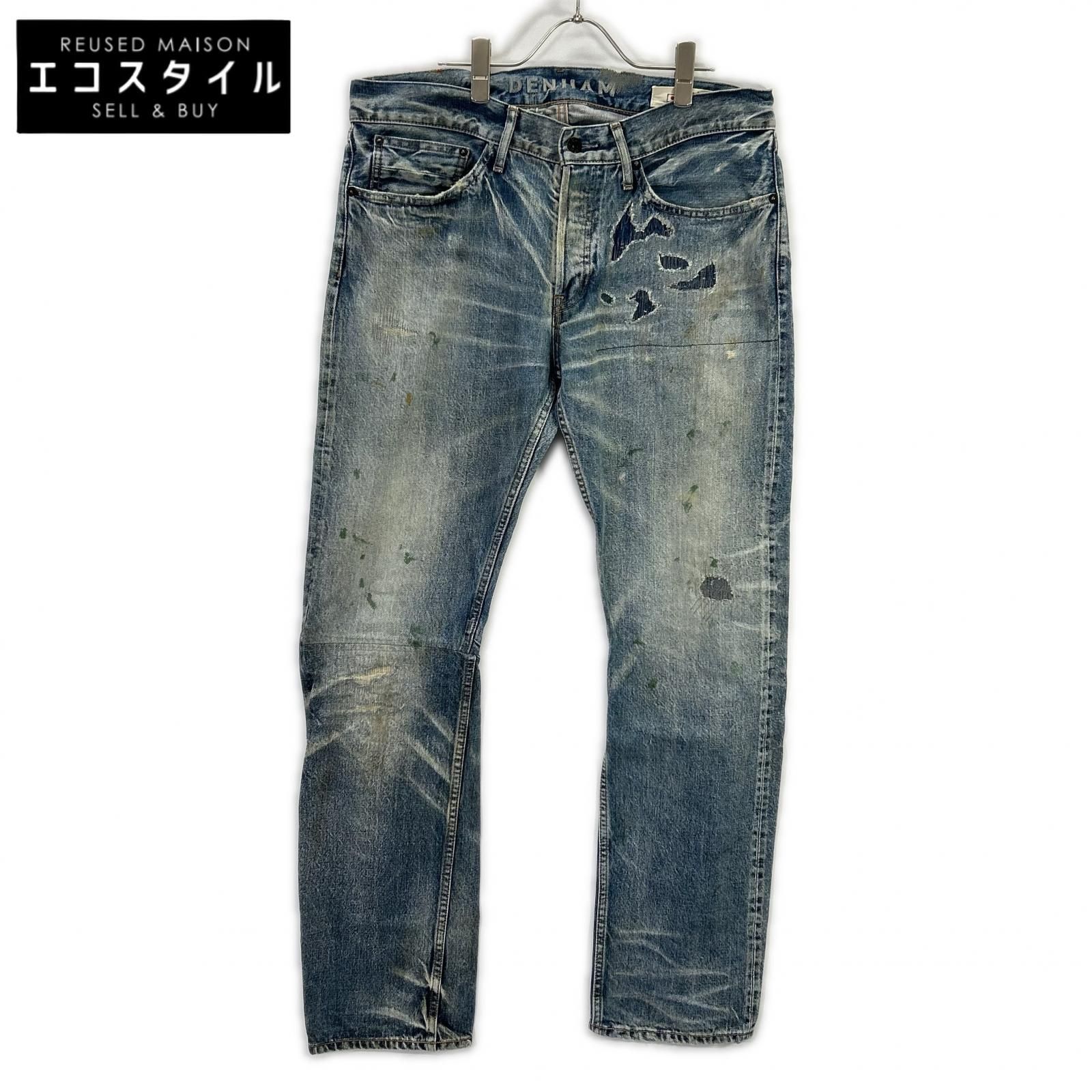 DENHAM　デンハム　ブルー DM06010JGV GRADE SLIM JGV セルビッジデニムパンツ　W34 L32