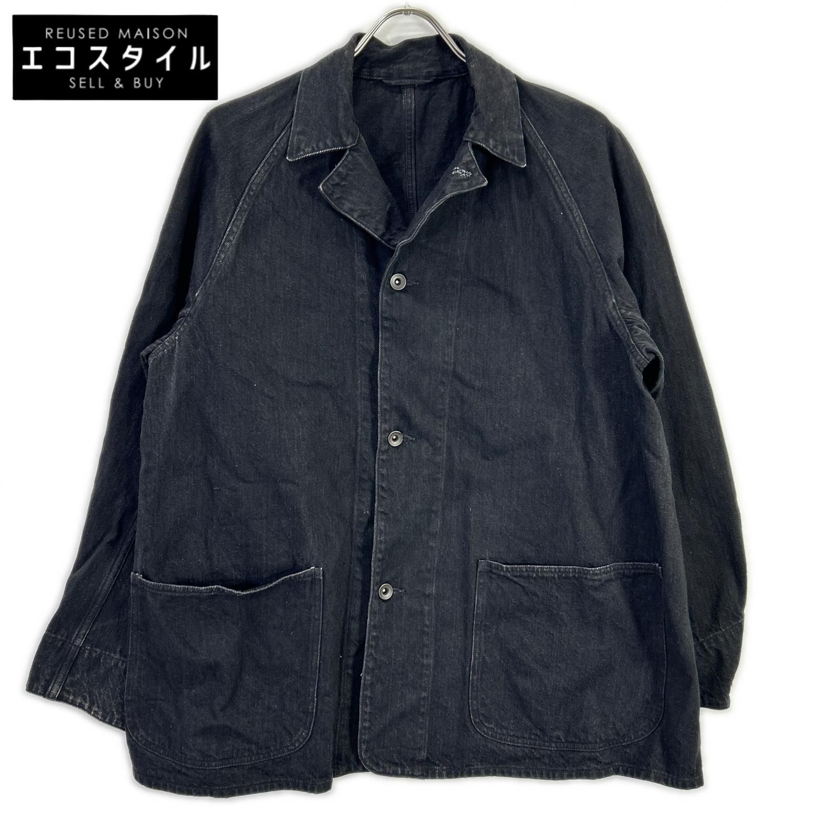 COMOLI　コモリ　W03-01002 ブラック デニム ワークジャケット　1