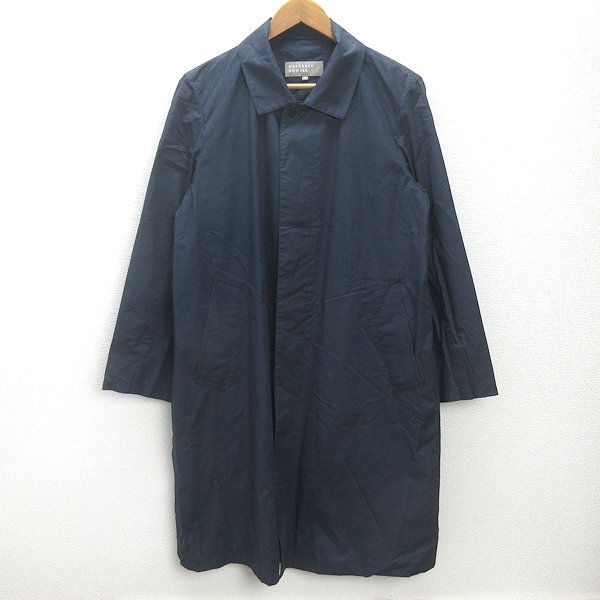 d□マーガレットハウエル/MHL ステンカラーコート JKT【S】紺/MENS□71
