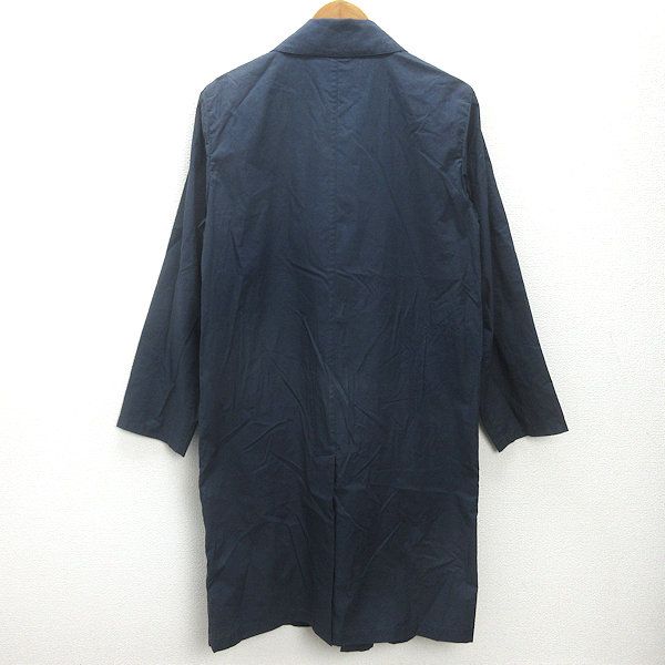 d□マーガレットハウエル/MHL ステンカラーコート JKT【S】紺/MENS□71