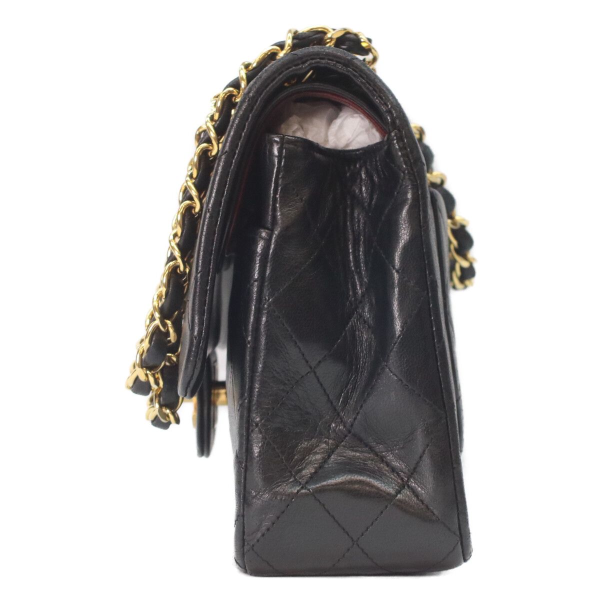 CHANEL シャネル A01112 黒 ラム ゴールド金具 マトラッセ25 - メルカリ