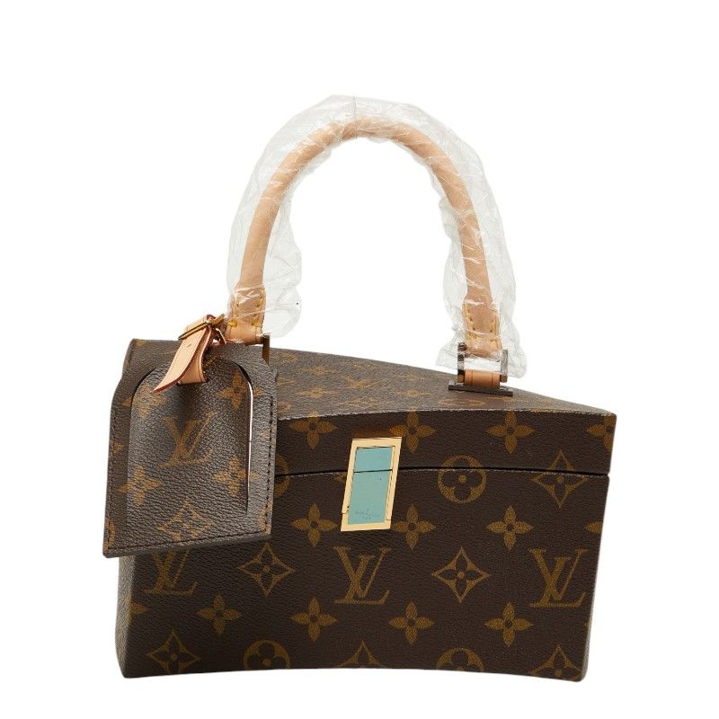 ルイ ヴィトン ツイステッドボックス ショルダーバッグ ブラウン PVC レザー レディース LOUIS VUITTON【243-73735】