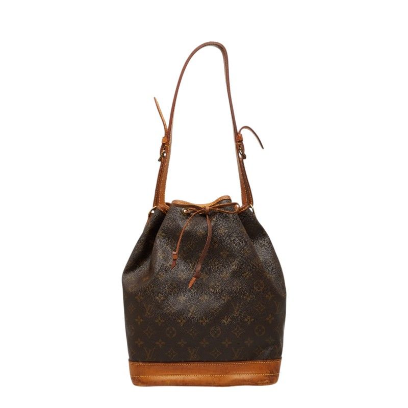 ルイ ヴィトン モノグラム ノエ ショルダーバッグ M42224 ブラウン PVC レザー レディース LOUIS VUITTON【1-0273970】