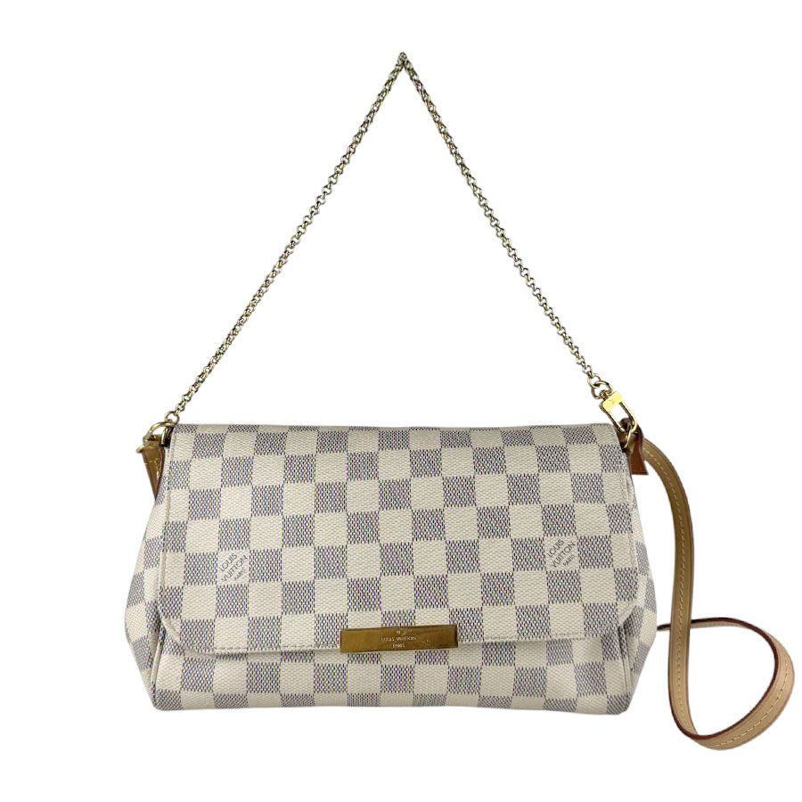 ルイ ヴィトン LOUIS VUITTON 2Way バッグ ショルダーバッグ ダミエ アズール フェイボリット MM N41275