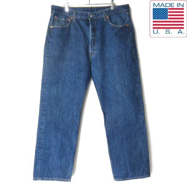 美品 2002年製 USA製 リーバイス 501 濃い色 美アタリ W38 L32(実寸W36 L29) 00s アメリカ製 ビンテージ デニム ジーパン D154-21-0036ZT 25,676円