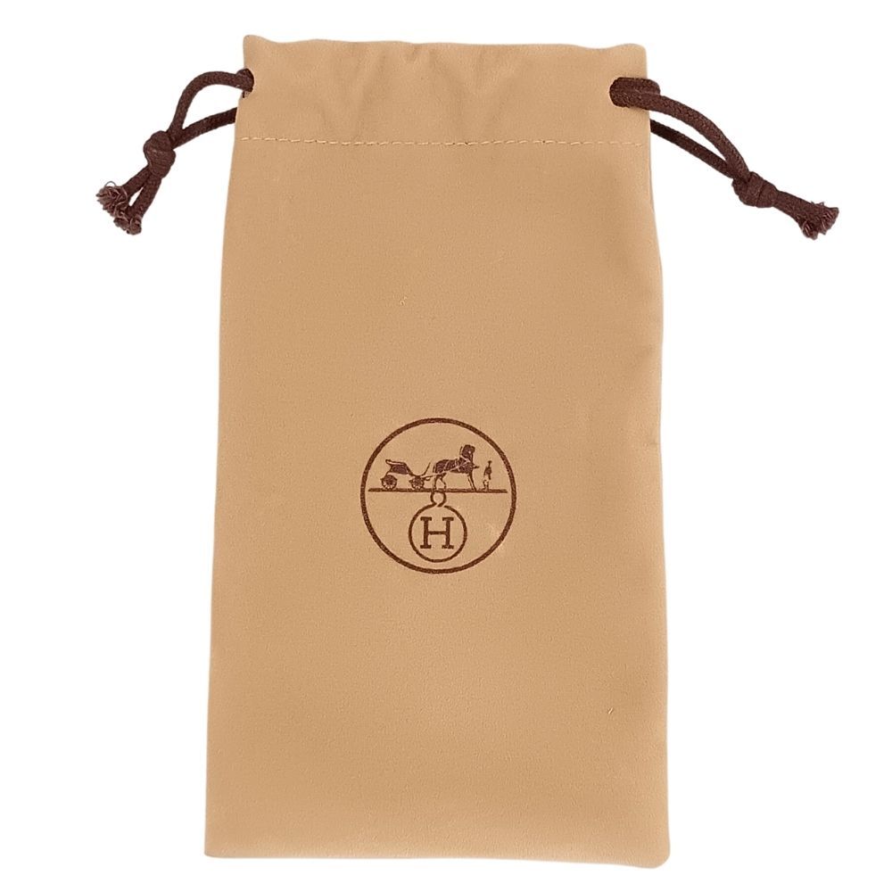 HERMES 時計袋　保存袋　エルメス　ノベルティ　非売品 HERMES エルメス 時計保存袋 ウォッチピロー 3セット ライトブラウン