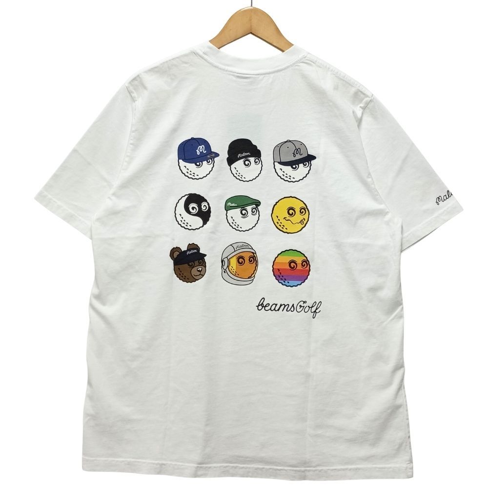 Malbon マルボン BEAMS GOLF 別注 アーカイブ オールスターロゴ Tシャツ ホワイト サイズM 正規品 / 41168