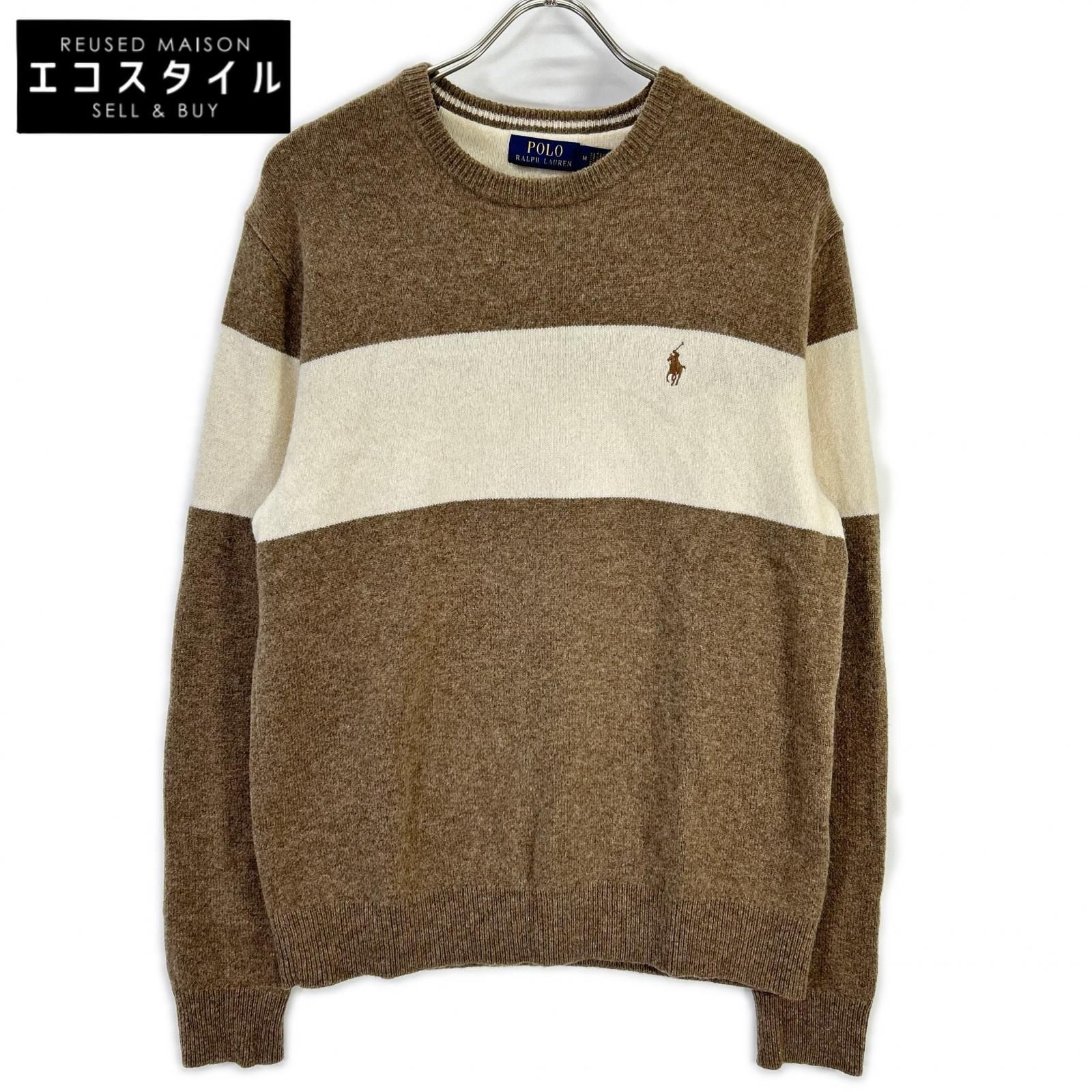 POLO RALPH LAUREN ポロ ラルフローレン ベージュ×ホワイト ボーダー 