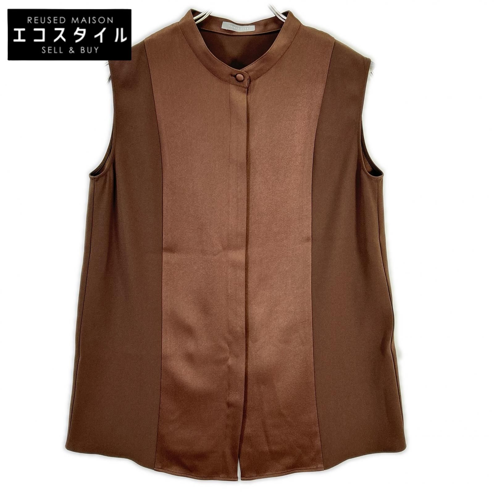 theory luxe セオリーリュクス 5308235 ブラウン SKIA BLOUSE