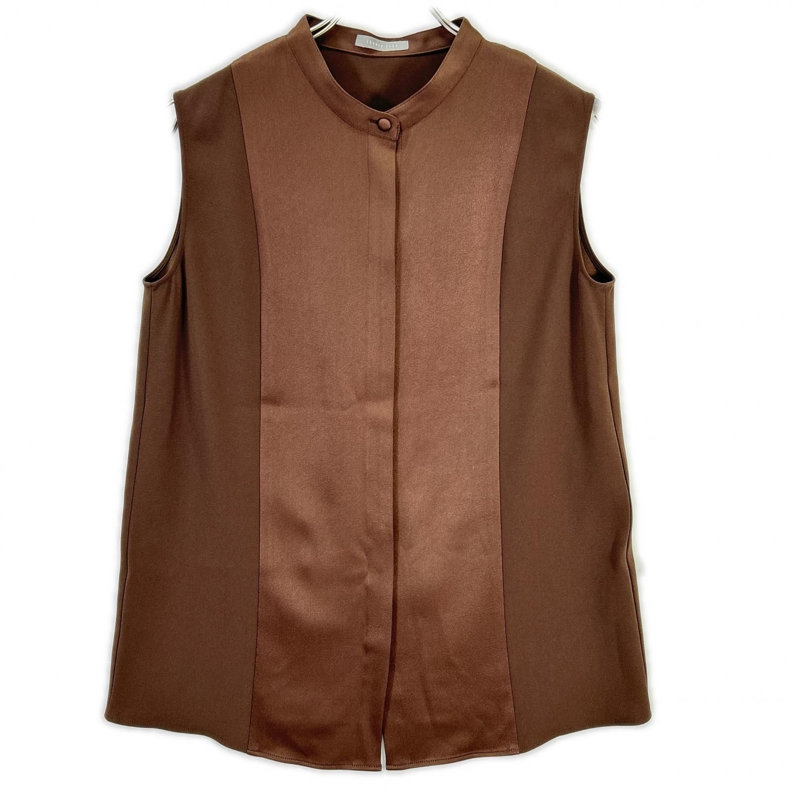 theory luxe セオリーリュクス 5308235 ブラウン SKIA BLOUSE 