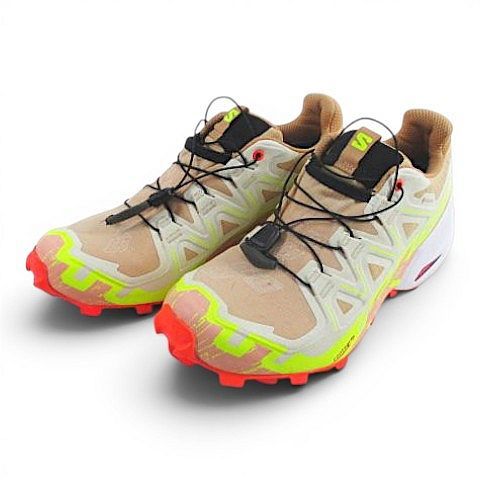 サロモン Salomon スピードクロス 6 ゴアテックス スニーカー トレイルランニングシューズ ベージュ 24.0cm 225389